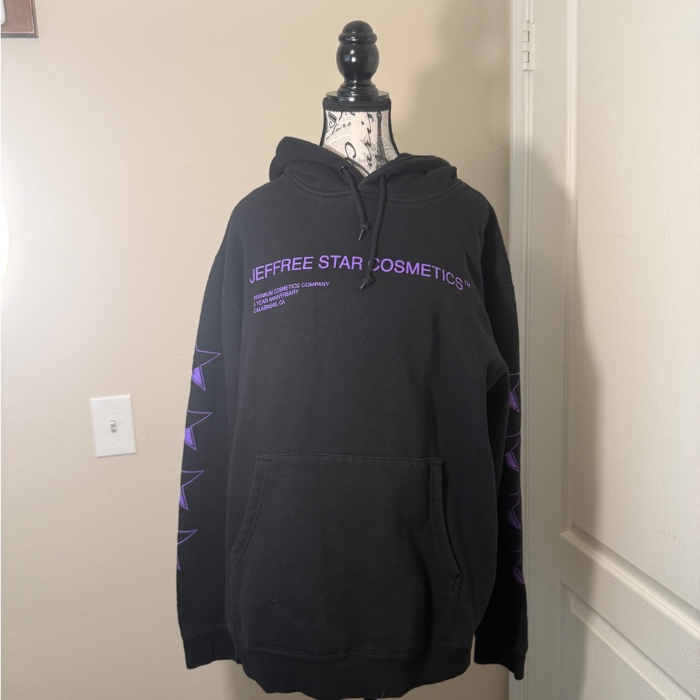 Limited Edition 5 Year Jeffree Star Black Hoodie with Purple Logo